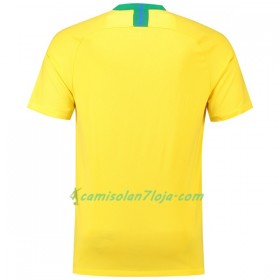 Camisola Brasil Mulher 1º Equipamento Mundial 2018 Manga Curta